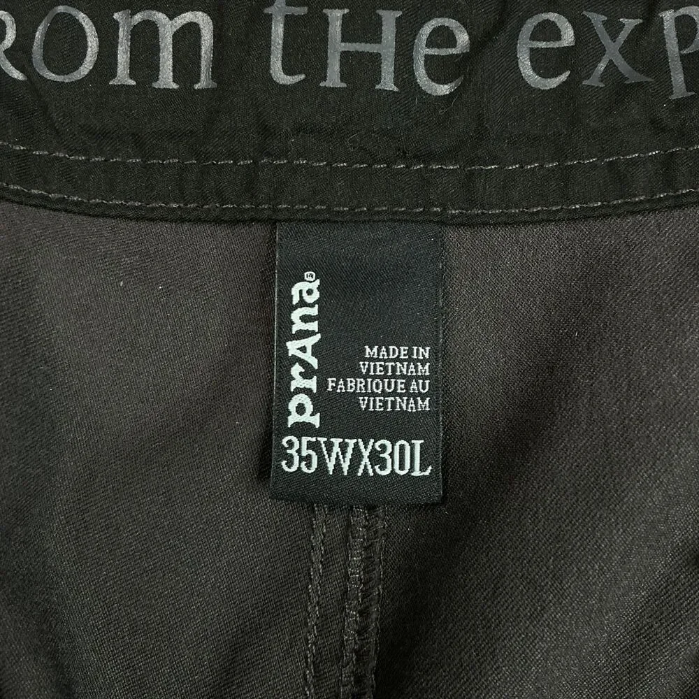 prAna Men’s Zogger Jogger Pants 35x30 Gray Cargo Nylon Belted Gorpcore Hiking - Picture 6 of 10